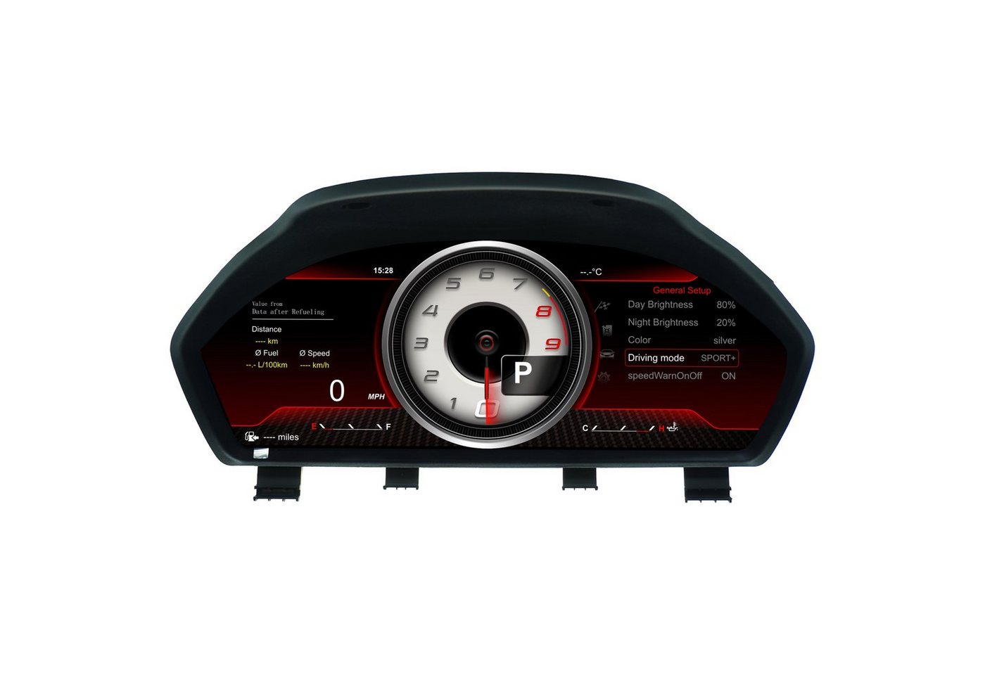 TAFFIO Tachometer Für BMW E60 E61 E63 E64 Digital Tacho Kombiinstrument LED von TAFFIO