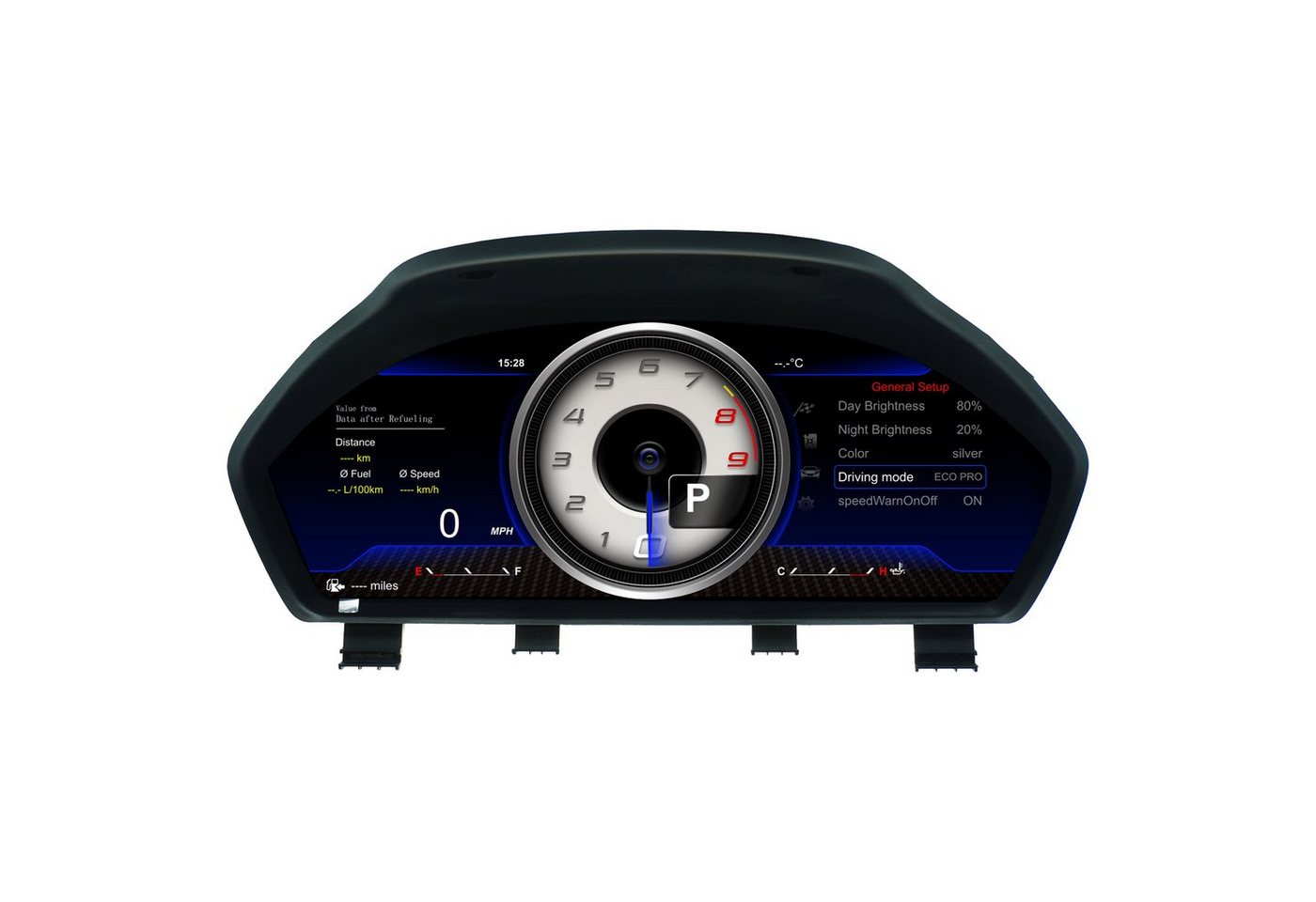 TAFFIO Tachometer Für BMW E65 E66 Alpina B7 Digital Tacho Kombiinstrument LED von TAFFIO