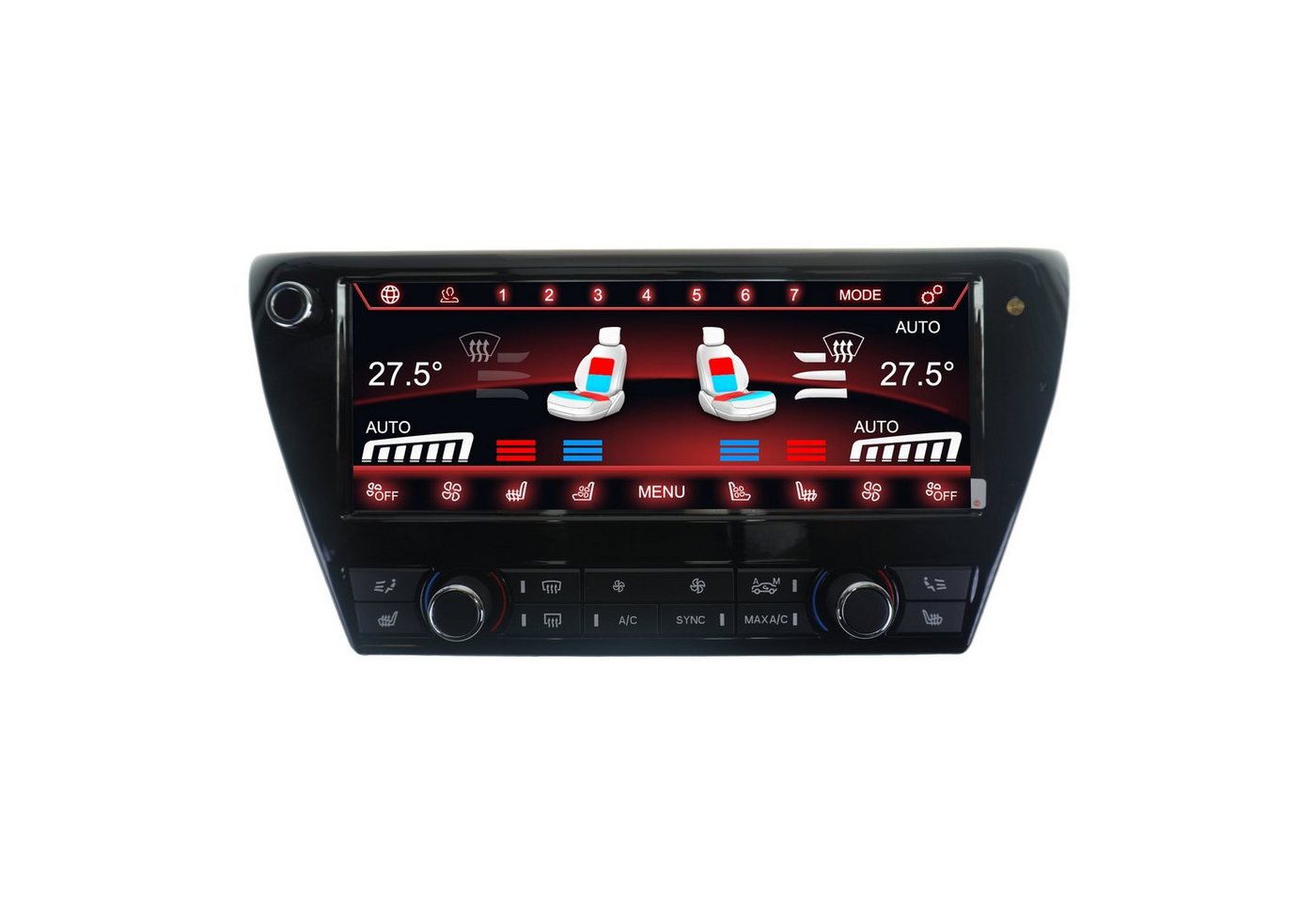 TAFFIO Tachometer Für BMW X1 F48 8.8 Touchscreen Klimabedienteil AC Kontrollpanel" von TAFFIO