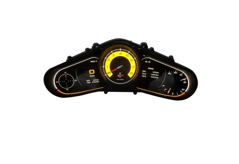 TAFFIO Tachometer Für Porsche Cayenne 92A 2010 - 2015 Digital Tacho Kombiinstrument LED von TAFFIO