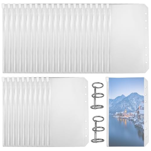 A6 Binder Taschen 30 Stück Durchsichtige PVC 6-Loch Bindertaschen Reißverschluss Ordner Wasserdicht Geld Budget Umschläge Für Notebook-Planer Einlegeseiten Budgetplaner Bargeld Aufbewahrung A6 Binder Taschen 30 Stück Durchsichtige PVC 6-Loch Bindertaschen Reißverschluss Ordner Wasserdicht Geld Budget Umschläge Für Notebook-Planer Einlegeseiten Budgetplaner Bargeld Aufbewahrung von TAGOQUEN