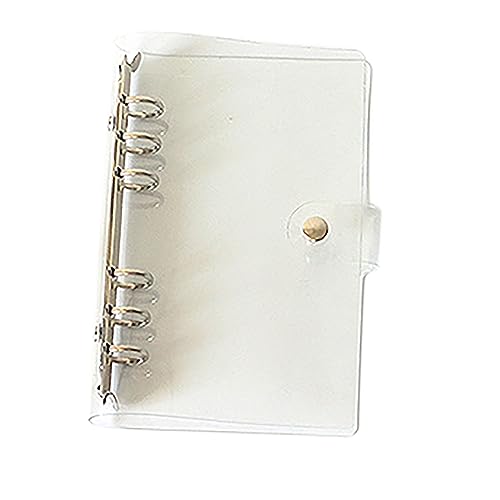 TAHUAON Rose Gold 6-Loch Ringbinder, Transparent PVC Binder, A6, 6-Ring, Soft Notebook Cover für Schule, Büro, Reisen TAHUAON Rose Gold 6-Loch Ringbinder, Transparent PVC Binder, A6, 6-Ring, Soft Notebook Cover für Schule, Büro, Reisen von TAHUAON