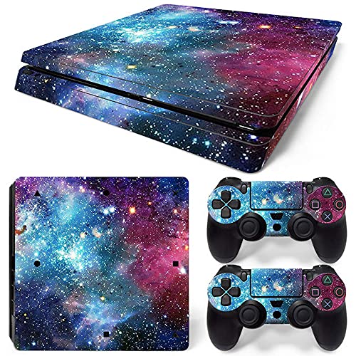 Handy Skin Aufkleber für Playstation 4 Slim - Blue Galaxy PS4 S Konsole & Controller Skins Wrap Vinyl Sticker Sticker Sticker Sticker Cover von TAIFOND