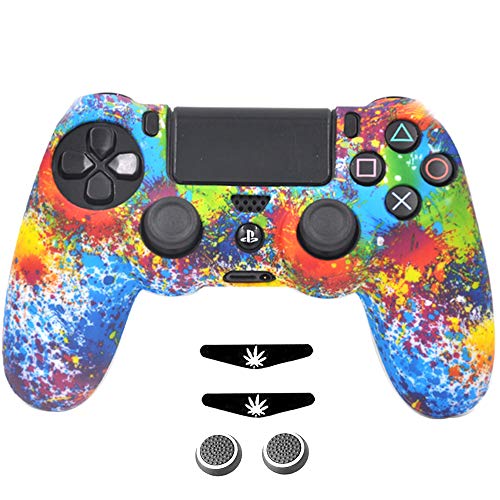 Taifond Anti-Rutsch-Silikon-Controller-Abdeckung für PS4/Slim/Pro Controller Farbe Graffiti von TAIFOND