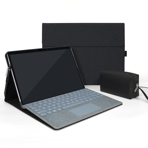 TAIKESEN 13 Zoll Microsoft Surface Hülle für Pro 11/10/9, verstellbare Oberfläche Ständer Unterstützung, entworfen für Surface 11th Edition AI 2024, kompatibel mit Type Cover Tastatur Blau (Schwarz) TAIKESEN 13 Zoll Microsoft Surface Hülle für Pro 11/10/9, verstellbare Oberfläche Ständer Unterstützung, entworfen für Surface 11th Edition AI 2024, kompatibel mit Type Cover Tastatur Blau (Schwarz) von TAIKESEN