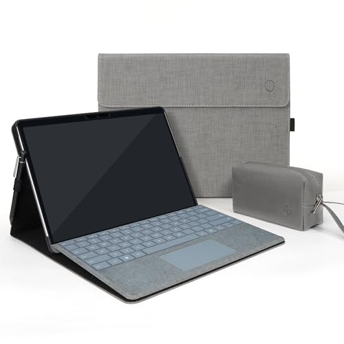TAIKESEN 13 Zoll Microsoft Surface Hülle für Pro 11/10/9, verstellbare Oberfläche Ständer Unterstützung, entworfen für Surface 11th Edition AI 2024, kompatibel mit Type Cover Tastatur Blau (Grau) TAIKESEN 13 Zoll Microsoft Surface Hülle für Pro 11/10/9, verstellbare Oberfläche Ständer Unterstützung, entworfen für Surface 11th Edition AI 2024, kompatibel mit Type Cover Tastatur Blau (Grau) von TAIKESEN