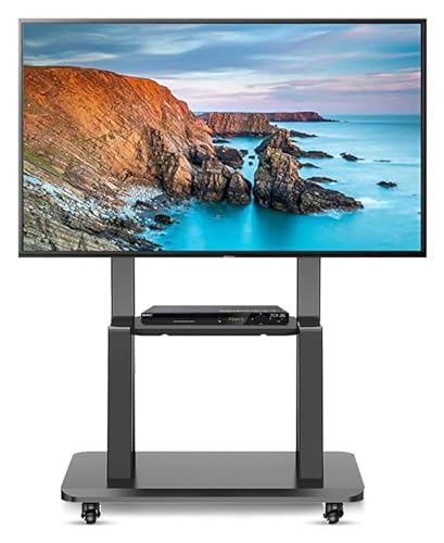 TV Bodenständer Rollbar, TV ständer rollbar, 32-65 Zoll Universal-TV-Ständer/-Wagen mit Rädern, hoher mobiler TV-Trolley for LED-, LCD-, OLED- und Plasmafernseher TV Bodenständer Rollbar, TV ständer rollbar, 32-65 Zoll Universal-TV-Ständer/-Wagen mit Rädern, hoher mobiler TV-Trolley for LED-, LCD-, OLED- und Plasmafernseher von TAIPINGOZ