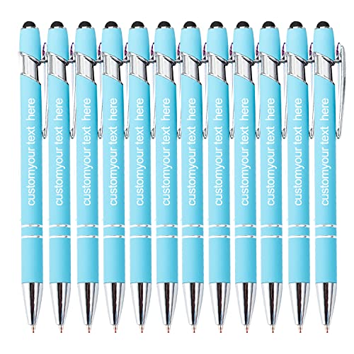 24 personalisierte Kugelschreiber, 0,5 mm dicke, individuell gravierte Kugelschreiber mit Namen, Logo oder Nachricht, geeignet für Jubiläen, Geburtstage, Abschlussfeiern, Büros, schwarze Tinte. 24 personalisierte Kugelschreiber, 0,5 mm dicke, individuell gravierte Kugelschreiber mit Namen, Logo oder Nachricht, geeignet für Jubiläen, Geburtstage, Abschlussfeiern, Büros, schwarze Tinte. von TAISGONGBY