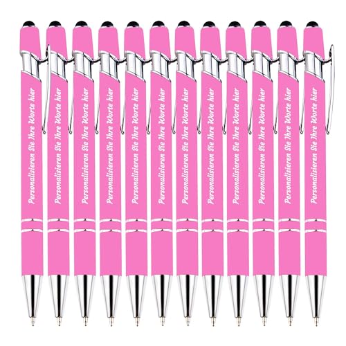 TAISGONGBY Benutzerdefinierte Stift, 252 Packungen personalisierte Stift mit Namen, Soft-Touch-Kugelschreiber, beste Stift für Weihnachten, Graduierung, Jubiläum, Büro, glattes Schreiben von TAISGONGBY