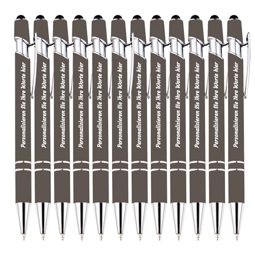 TAISGONGBY Personalisierte Stifte mit kostenloser Gravur, individuelle Stylus-Kugelschreiber mit Ihrem Namen, Text, Nachricht für Unternehmen, Schulabschluss, Jubiläen, 500 Packungen von TAISGONGBY