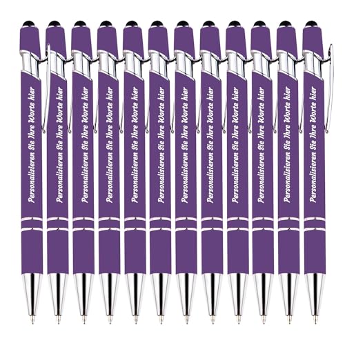 TAISGONGBY Personalisierte Stifte mit kostenloser Gravur, individuelle Stylus-Kugelschreiber mit Ihrem Namen, Text, Nachricht für Unternehmen, Schulabschluss, Jubiläen, 500 Packungen von TAISGONGBY