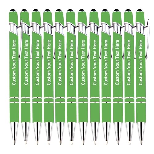 TAISGONGBY Personalisierter Stift mit Namen, 120 Stücke Touch-Kugelschreiber, perfekt für Firmengeschenke, Abschlussfeiern, Geburtstag, Weihnachten und reibungsloses Schreiben von TAISGONGBY