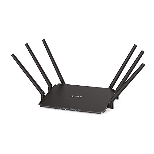 Talius TAL-RT2100GLAN WLAN-Router Gigabit 2100 Mbit/s Dual Band 4 Ports 6 Antennen von TALIUS