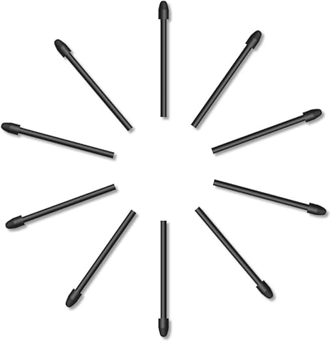 Ersatzspitzen PN05A, kompatibel mit Huion Digital Pen Stylus PW517 für Huion Pen Display Kamvas 12, Kamvas 13, Kamvas 16 2021, Kamvas 22, Kamvas 22 Plus (Schwarz, 10 Stück) von TALTAW