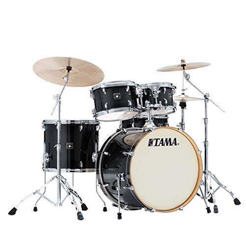 Tama CL52KR-TPB Superstar Classic Drumkit (5-teiliges Schlagzeug, 22" Bass Drum, Ahornkessel, lackierte Oberfläche, inkl. Hardware) Transparent Black Burst von TAMA