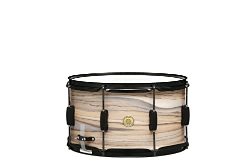 Tama WP148BK-NZW Snare Drum - 8" x 14" - Natural Zebra Wood von TAMA