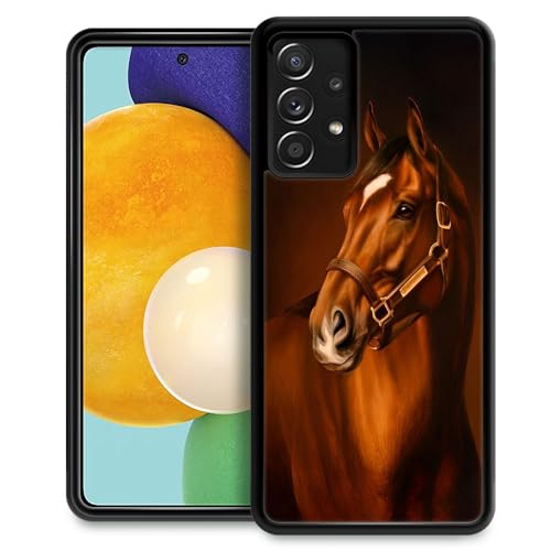 TAMEFOX Kompatibel mit Samsung Galaxy A23 5G Hülle, Pferd, schlank, weich, stoßfest, Schutzhülle für Samsung Galaxy A23 5G von TAMEFOX