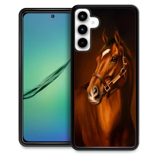 TAMEFOX Kompatibel mit Samsung Galaxy A35 5G Hülle, Pferd, schlank, weich, stoßfest, TPU-Schutzhülle für Samsung Galaxy A35 5G (16,8 cm) von TAMEFOX