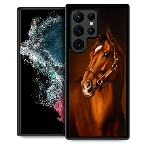 TAMEFOX Kompatibel mit Samsung Galaxy S22 Ultra Hülle, Pferd, schlank, weich, stoßfest, Schutzhülle für Samsung Galaxy S22 Ultra 17,3 cm (6,8 Zoll) von TAMEFOX