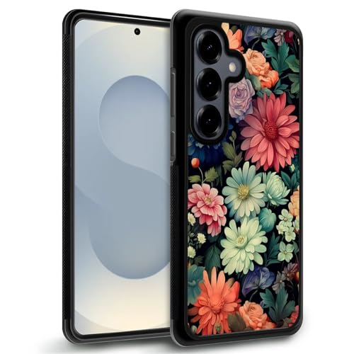 TAMEFOX Kompatibel mit Samsung Galaxy S25 Hülle, Blüten und Blumen, dünn, weich, stoßfest, TPU, Schutzhülle für Samsung Galaxy S25 15,7 cm (6,2 Zoll) von TAMEFOX