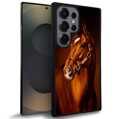 TAMEFOX Kompatibel mit Samsung Galaxy S25 Ultra, Pferdehülle, dünn, weich, stoßfest, TPU-Schutzhülle für Samsung Galaxy S25 Ultra 17,5 cm (6,9 Zoll) von TAMEFOX