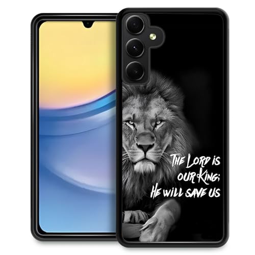 TAMEFOX Schutzhülle für Samsung Galaxy A15 5G, Motiv: Löwen mit positivem Zitat, schlank, weich, stoßfest, TPU-Schutzhülle für Samsung Galaxy A15 5G (6,5 Zoll) von TAMEFOX