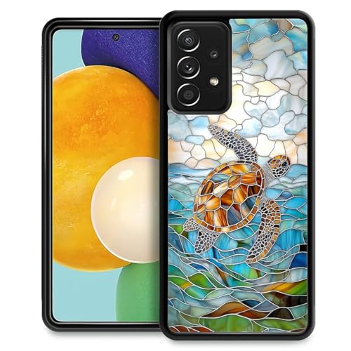 TAMEFOX Schutzhülle für Samsung Galaxy A52, Motiv: Schildkröte, schlank, weich, stoßfest, TPU, für Samsung Galaxy A52 von TAMEFOX
