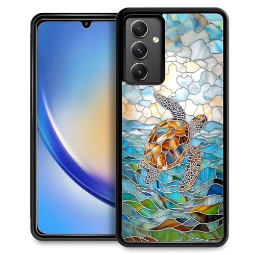 TAMEFOX Schutzhülle für Samsung Galaxy A54 5G, Motiv: Schildkröte, schlank, weich, stoßfest, TPU, für Samsung Galaxy A54 5G von TAMEFOX