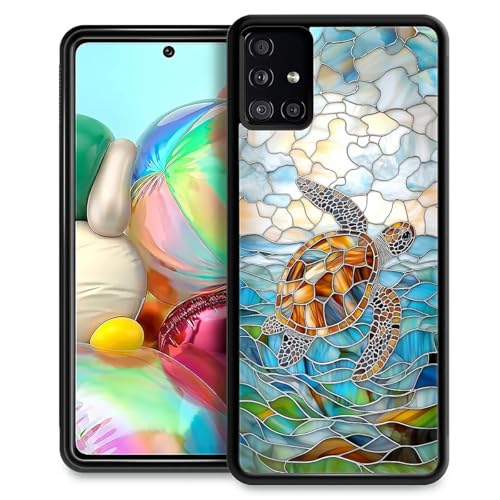 TAMEFOX Schutzhülle für Samsung Galaxy A71 5G, Motiv: Schildkröte, schlank, weich, stoßfest, TPU, für Samsung Galaxy A71 5G von TAMEFOX