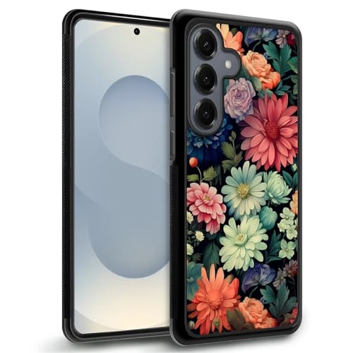 TAMEFOX Schutzhülle für Samsung Galaxy S25+ Plus, 17 cm (6,7 Zoll), Motiv: Blüten und Blumen, dünn, weich, stoßfest, TPU, Schutzhülle für Samsung Galaxy S25+ Plus von TAMEFOX