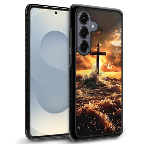 TAMEFOX Schutzhülle für Samsung Galaxy S25+ Plus, Motiv: Dusk Cross, dünn, weich, stoßfest, TPU, Schutzhülle für Samsung Galaxy S25+ Plus 17 cm (6,7 Zoll) von TAMEFOX