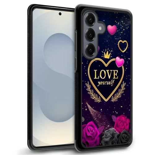 TAMEFOX Schutzhülle für Samsung Galaxy S25+ Plus, Motiv: Love Yourself (Love Yourself), dünn, weich, stoßfest, TPU, Schutzhülle für Samsung Galaxy S25+ Plus 17 cm (6,7 Zoll) von TAMEFOX