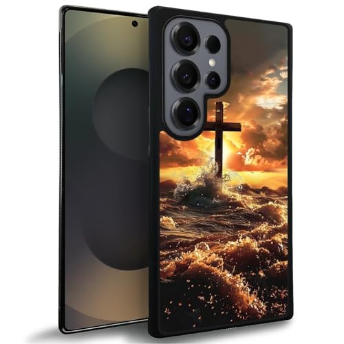 TAMEFOX Schutzhülle für Samsung Galaxy S25 Ultra, Motiv: Dusk Cross, dünn, weich, stoßfest, TPU, Schutzhülle für Samsung Galaxy S25 Ultra 17,5 cm (6,9 Zoll) von TAMEFOX