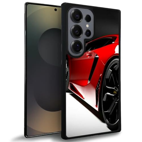 TAMEFOX Schutzhülle für Samsung Galaxy S25 Ultra, Rot, Autohülle, dünn, weich, stoßfest, TPU, Schutzhülle für Samsung Galaxy S25 Ultra 17,5 cm (6,9 Zoll) von TAMEFOX
