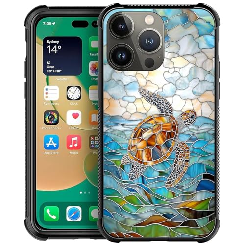 TAMEFOX Schutzhülle für iPhone 13 Pro Max, Motiv: Schildkröte mit vier Ecken und Stoßstange, stoßfest, rutschfest, sturzsicher TAMEFOX Schutzhülle für iPhone 13 Pro Max, Motiv: Schildkröte mit vier Ecken und Stoßstange, stoßfest, rutschfest, sturzsicher von TAMEFOX
