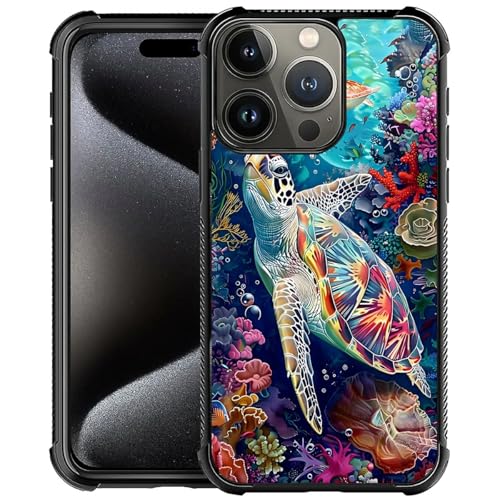 TAMEFOX Schutzhülle für iPhone 16 Pro Max, kompatibel mit iPhone 16 Pro Max, Motiv: Schildkröte, vier Ecken mit Stoßstange, stoßfest, rutschfest, sturzsicher TAMEFOX Schutzhülle für iPhone 16 Pro Max, kompatibel mit iPhone 16 Pro Max, Motiv: Schildkröte, vier Ecken mit Stoßstange, stoßfest, rutschfest, sturzsicher von TAMEFOX