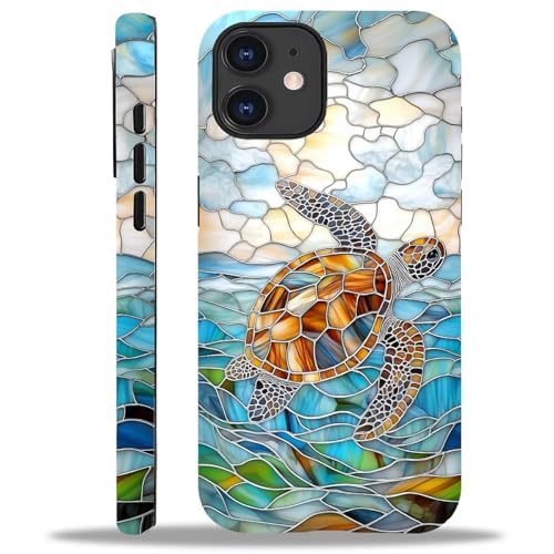 TAMEFOX Schutzhülle kompatibel mit iPhone 12/12 Pro, Personality Turtle Hybrid, 2-lagige Hartschale + Silikon, doppelte Schutzhülle, kratzfest, stoßfest, für iPhone 12/12 Pro TAMEFOX Schutzhülle kompatibel mit iPhone 12/12 Pro, Personality Turtle Hybrid, 2-lagige Hartschale + Silikon, doppelte Schutzhülle, kratzfest, stoßfest, für iPhone 12/12 Pro von TAMEFOX