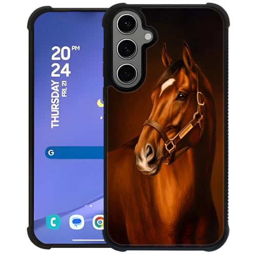 TAMEFOX Stärkere stoßfeste Schutzhülle für Samsung Galaxy S24 Plus/S25 Plus, Pferd, strapazierfähiges, weiches TPU-Silikon-Rand, Anti-Rutsch-Design, Schutzhülle für Samsung Galaxy S24 Plus/S25 Plus 17 von TAMEFOX