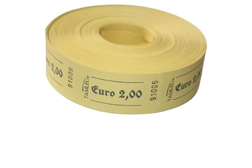 Bonrolle Euro 2,00 gelb - 1000 perforierte Abrisse von TAMLED