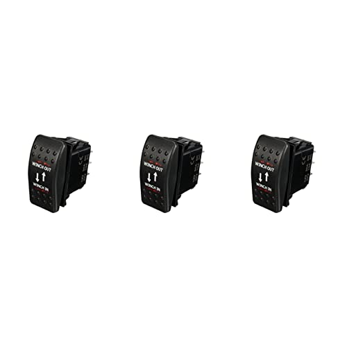 TAMOSH 3X 12V 20A Winch in Winch Out EIN-AUS-EIN Wippschalter 7-Polige LED Rot TAMOSH 3X 12V 20A Winch in Winch Out EIN-AUS-EIN Wippschalter 7-Polige LED Rot von TAMOSH