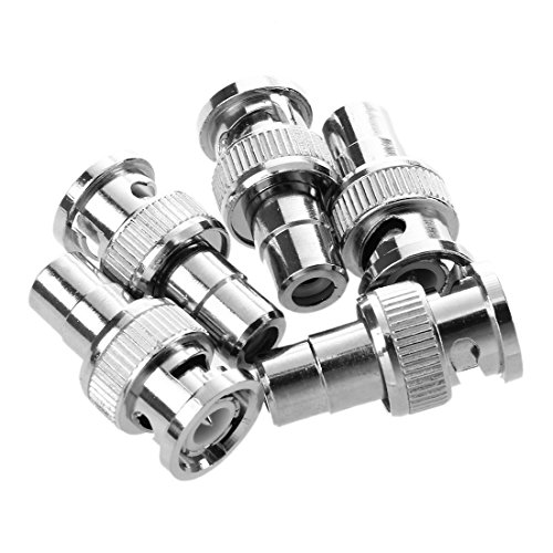 TAMOSH 5 Stueck BNC-Stecker auf Cinch-Buchse RF Koaxial Verbinder Fuer CCTV Video von TAMOSH