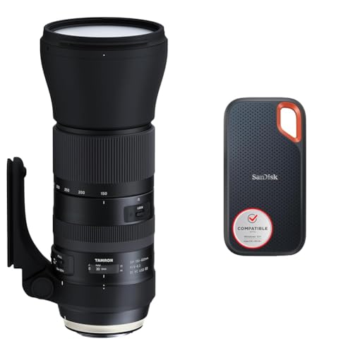 TAMRON A022E SP 150-600mm F/5-6.3 Di VC USD G2 Canon schwarz & SanDisk Extreme Portable SSD 1 TB von TAMRON