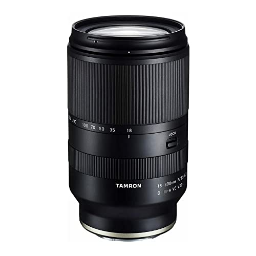 Tamron 18–300 mm F/3,5–6,3 Di III-A VC VXD Objektiv für Sony E APS-C spiegellose Kameras (schwarz) von TAMRON