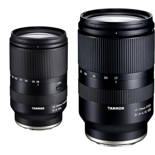 Tamron 28-200mm A071SF F/2.8-5.6 Di III RXD für Sony E-Mount, Zoom & 17-70mm F/2.8 Di III-A VC RXD Zoom-Objektiv für spiegellose APS-C-Systemkameras - für Sony E-Mount von TAMRON