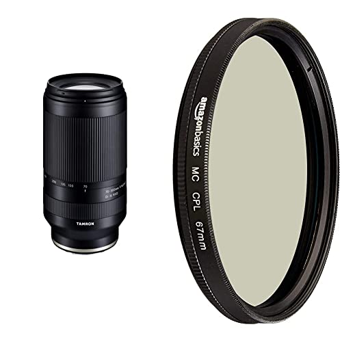 Tamron 70-300mm A047SF F/4.5-6.3 Di III RXD - Objektiv für Sony E-Mount & Amazon Basics Zirkularer Polarisationsfilter - 67mm Tamron 70-300mm A047SF F/4.5-6.3 Di III RXD - Objektiv für Sony E-Mount & Amazon Basics Zirkularer Polarisationsfilter - 67mm von TAMRON