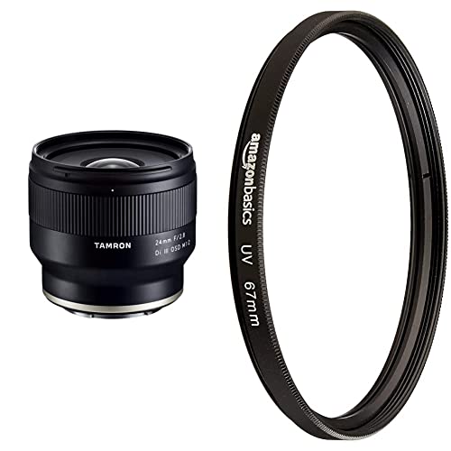 Tamron F051 24mm F/2.8 Di III OSD M 0.0430555555555556 - Objektiv für Sony E-Mount & Amazon Basics UV-Sperrfilter - 67mm von TAMRON