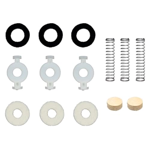 TANGANBLE Trompeten-Reparatur-Sets enthalten Ventile, Führung, Filzscheiben, Schlüsselventile, Kork-Pad, Federtrompetenventile, Ersatzteil TANGANBLE Trompeten-Reparatur-Sets enthalten Ventile, Führung, Filzscheiben, Schlüsselventile, Kork-Pad, Federtrompetenventile, Ersatzteil von TANGANBLE