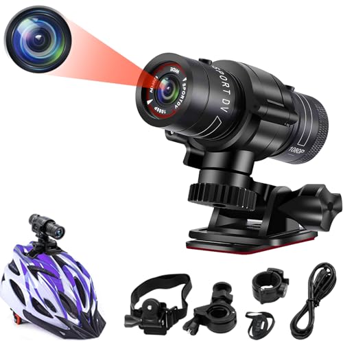 TANGMI Action Cam, 1080P HD Helmkamera, 120° Weitwinkel Actionkameras, Eingebauter Akku Videoaufnahme & Fotoaufnahme für Fahrrad, Motorrad und Auto in der Wildnis TANGMI Action Cam, 1080P HD Helmkamera, 120° Weitwinkel Actionkameras, Eingebauter Akku Videoaufnahme & Fotoaufnahme für Fahrrad, Motorrad und Auto in der Wildnis von TANGMI