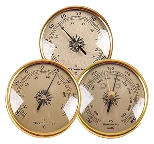 TANIDA 3-in-1-Präzisionsbarometer, Thermometer, Hygrometer, tragbares 2,8-Zoll-Wetterstationen-Set (Farbe: A) (Farbe: HAT) von TANIDA