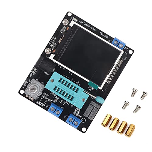 328 Transistor -Tester, automatische NPN -PNP -FET -Dioden -Tiode -Erkennung, 160 x 128px Farbanzeige, rotierende Codierungsschalter, Atmosphäre 328p DIP 28 IC, Vollbildzeichen von TANIQIACA